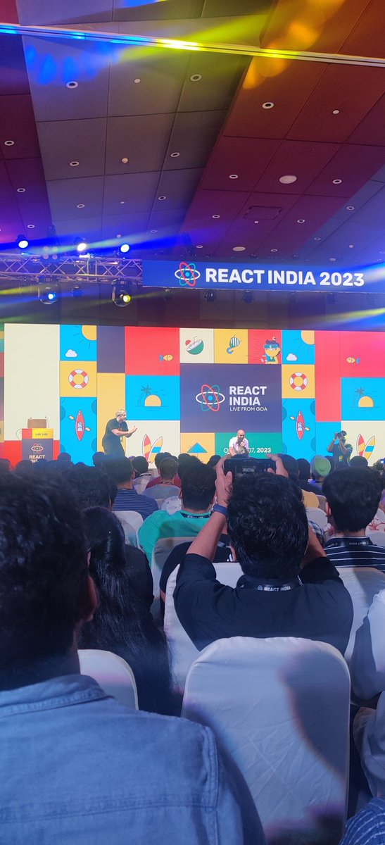 with_shrey's tweet image. Hearing @GantLaborde &apos;s talk about AI Vision with React

#reactindia2023