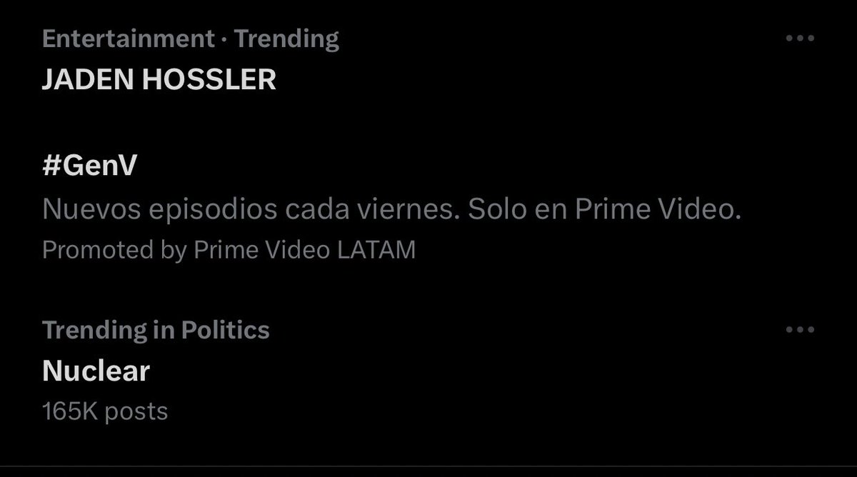 jxdnARGofficial's tweet image. JADEN HOSSLER ya es trending en Argentina!!!🇦🇷🇦🇷🇦🇷 lo logramos!
Jaden hossler is already trending in Argentina!!!