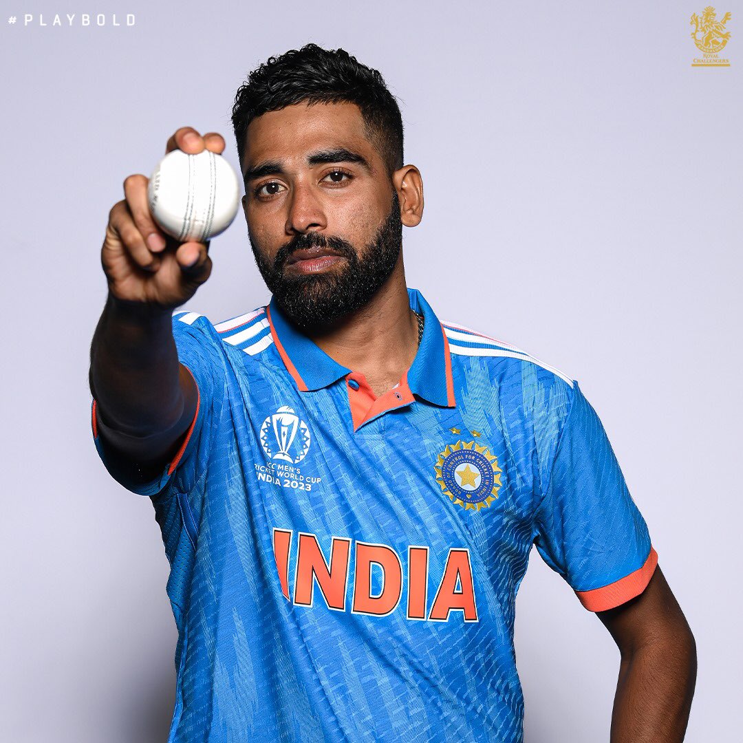 RCBTweets's tweet photo. Dressed to impress in 🇮🇳 skins! 👕⭐

#PlayBold #TeamIndia #CWC23 https://t.co/ynZsGHwcnB