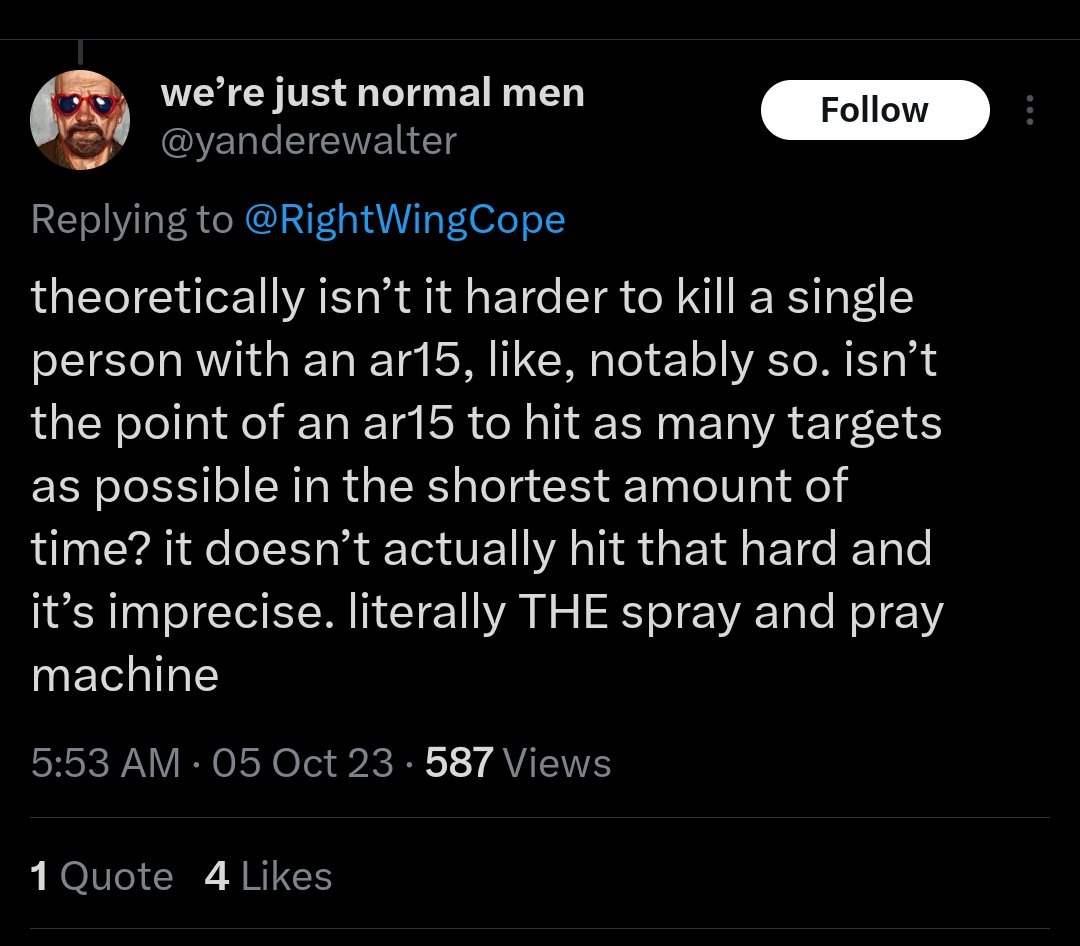 Bad Weapon Takes tweet media