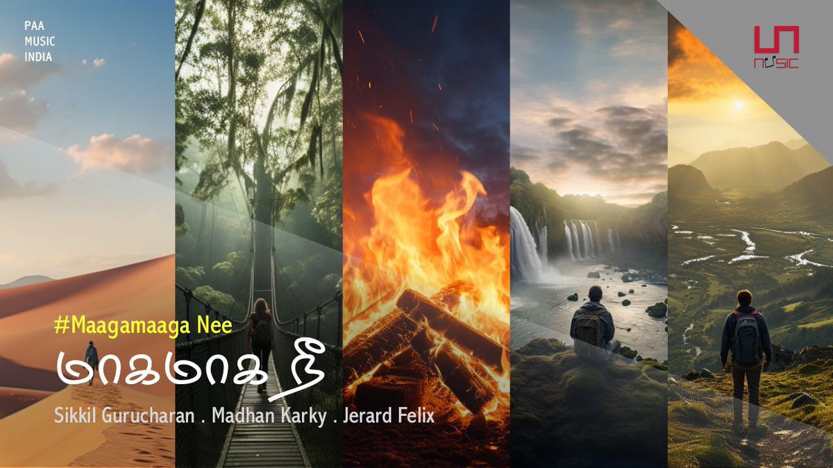 #MaagamaagaNee is now available on @paamusic. Composed and sung by #SikkilGurucharan,  lyrics by @madhankarky, music produced by @jerard_felix. 

This song delves into the profound realization of our humble existence amidst the vastness of nature. 

 youtu.be/RbrjS9lKClc