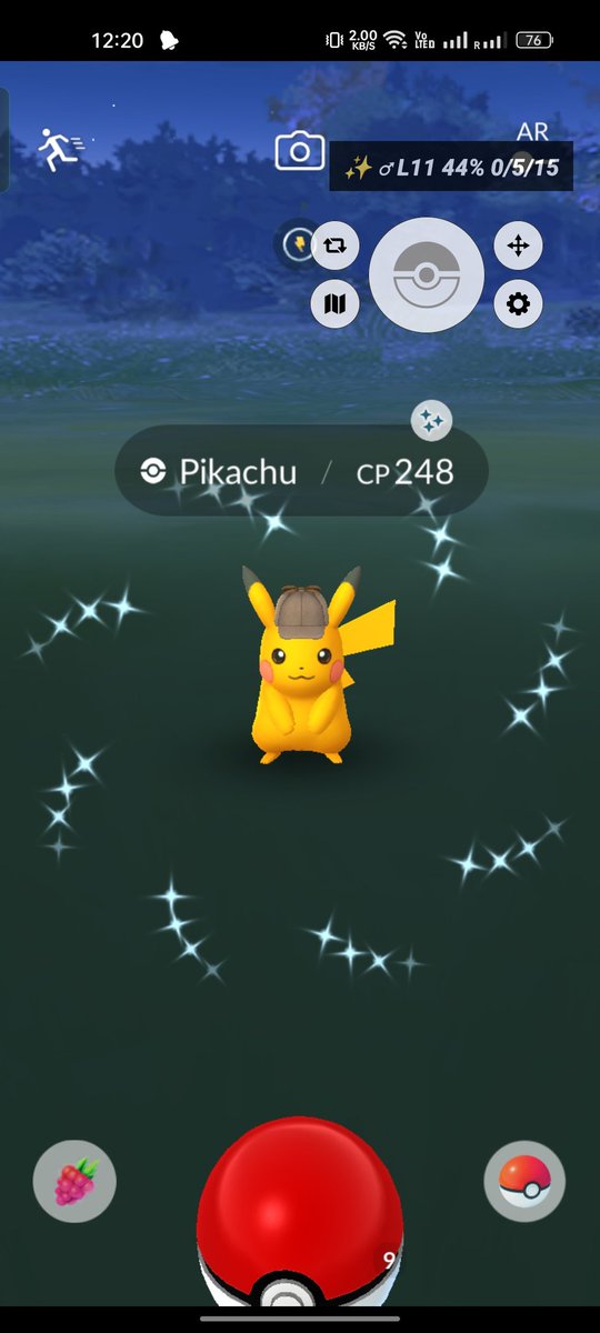 Shinyhuntz's tweet photo. Let's gooo shiny detective Pikachu ✨✨✨🥳🥳💛💛 please do 
Like ❤️ follow &amp; RT 🔁  little detective is searching for something, any guesses ? Comment below 👇 https://t.co/1BYTJlRzgM