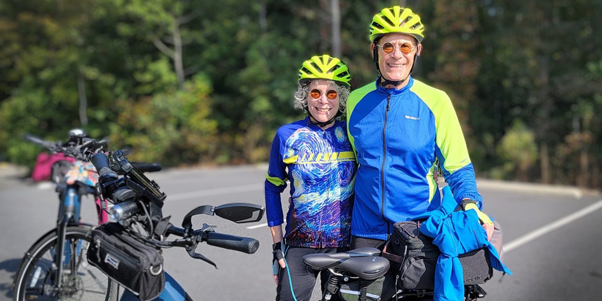 Dynamic duo Jay and Sandra Aldrich are back on new <a href="/gazellebikes/">Wojtek</a> after finding relief with chronic back pain with <a href="/medtronic/">Medtronic</a>'s Vanta™ spinal cord stimulator. See their story here: youtu.be/fufWpdQ951E?si… #backpain