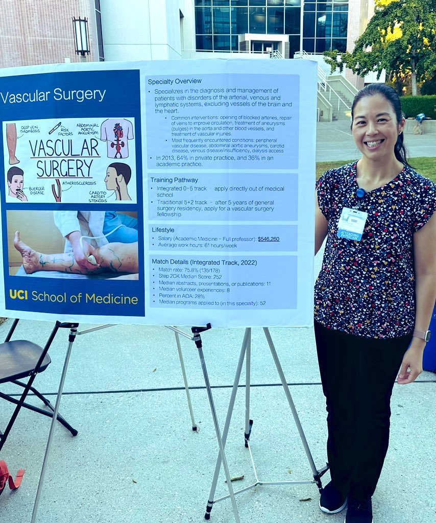 Come learn about us at UCI! Excited to meet with future vascular surgeons #UCISpecialtiesFair2023
<a href="/UCIVascularSurg/">UCIrvine Vascular Surgery</a> #vascularrocks #vascularfellowship