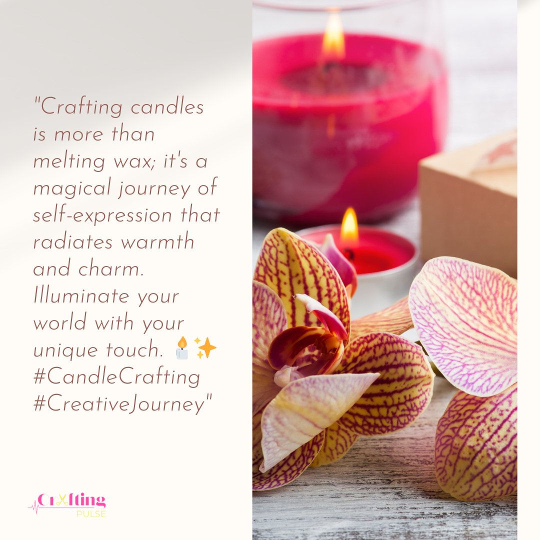 Crafting candles is more than melting wax; it's a magical journey of self-expression that radiates warmth and charm. Illuminate your world with your unique touch. 🕯️✨ #CandleCrafting #CreativeJourney  See the full article here:  tinyurl.com/2fr5jfwv
