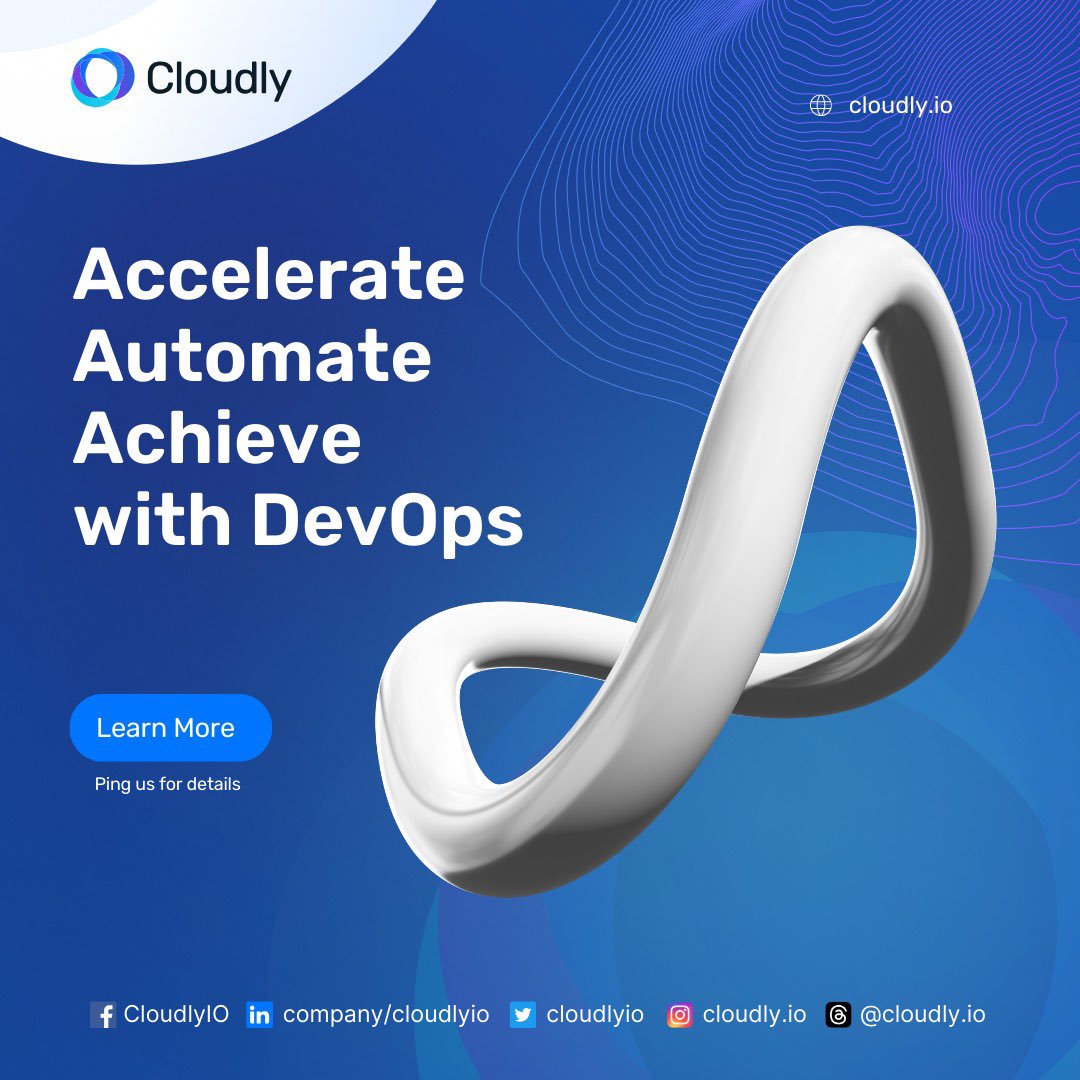 CloudlyIO's tweet photo. If you're contemplating the migration of your applications to the cloud and seek to maximize the benefits, Cloudly is your ideal partner. Our DevOps services empower you to accelerate software delivery, enhance efficiency, reduce costs, and elevate your agility and innovation. https://t.co/0dRoUrjmQl