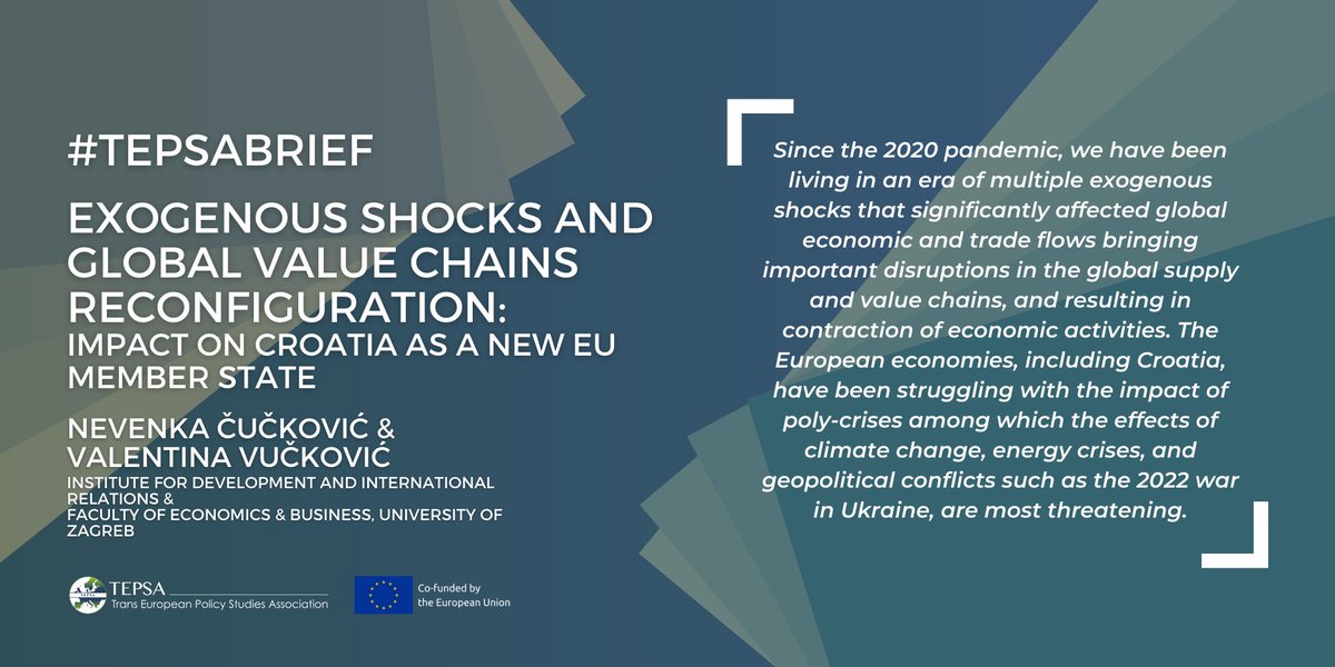 tepsaeu's tweet photo. 📚Multiple crises, from COVID to the invasion of Ukraine by Russia, to the consequent energy crisis and inflation make it clear that Global Value Chains are changing...📊

Check out the latest #TEPSAbrief to learn more 👉 https://t.co/cCm7N2RXq6
#GlobalEconomy @irmo_hr https://t.co/u3CreWtvav