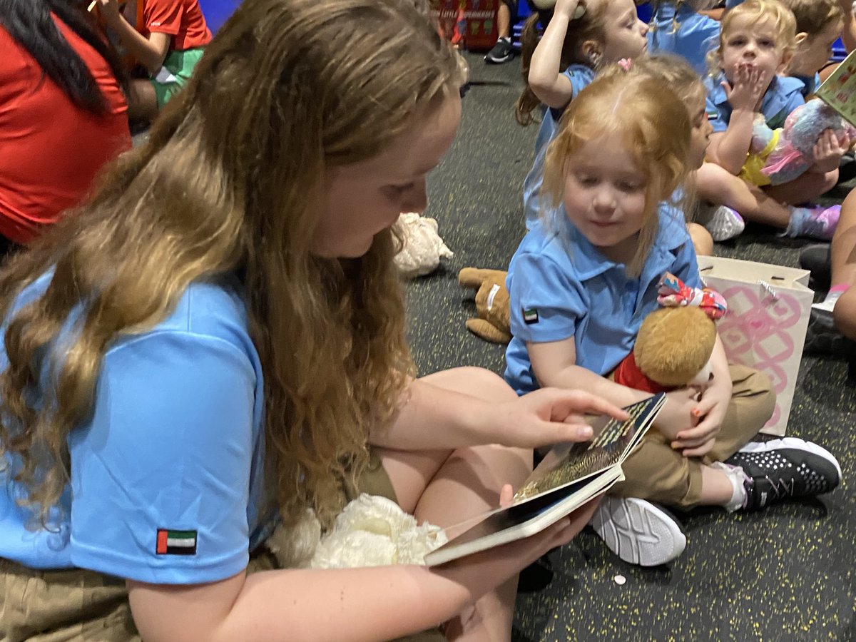 ArborFoundation's tweet photo. The House Teddy Bears Picnic was a wonderful experience for our FS1 children. We had the pleasure of @ArborYear6 students coming to read to us. #attenborough #yeang #ceesay #goodall #arborists #reading #literacy #EducationForAll #globalcitizen #photooftheday #teamwork #teamwork https://t.co/lJxanqrFVV