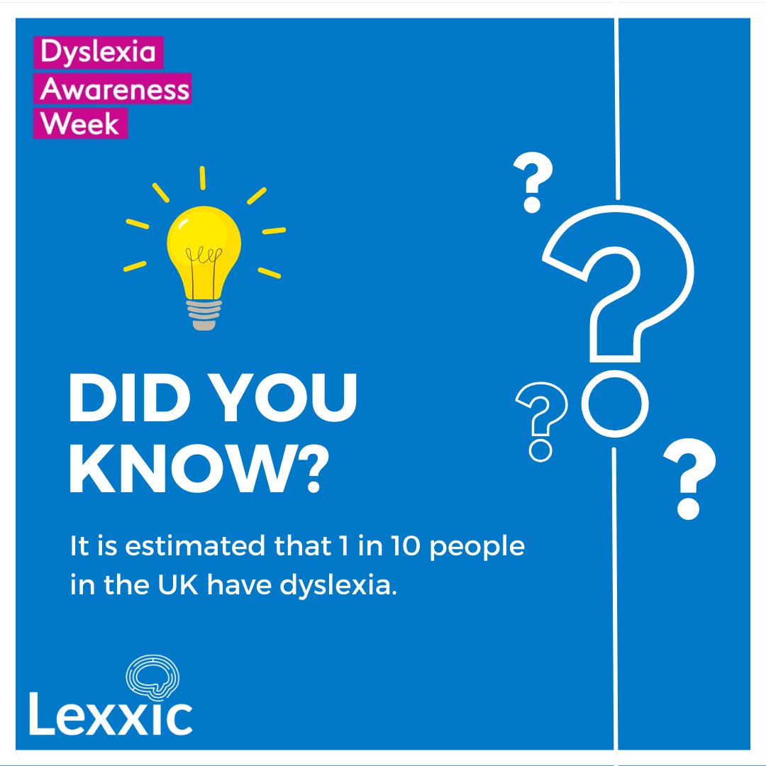 Approximately 10% of the UK population are believed to be dyslexic. 

Some famous dyslexic individuals include: 

⭐ Sir Richard Branson
⭐ Cher
⭐ Kiera Knightly
⭐ Octavia Spencer

#DyslexiaAwarenessWeek #DAW23 #DyslexiaAwareness #Neurodiversity #UniquelyYou 
@BDAdyslexia