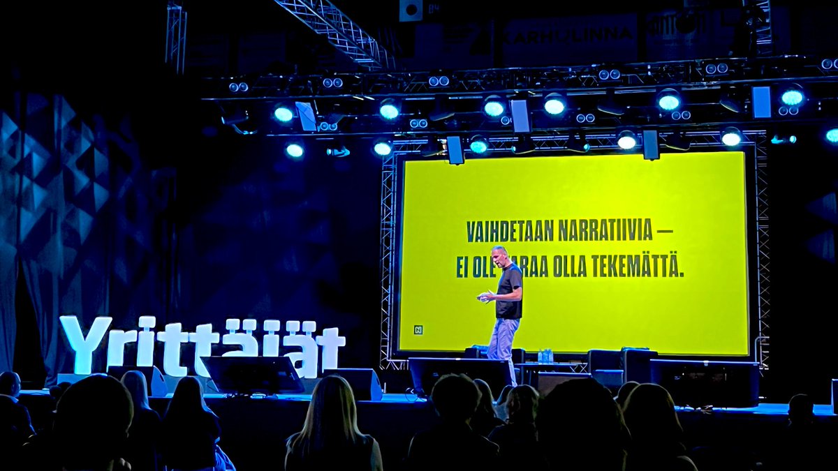 #Markkinointi on uusi Nokia.”
Kun maailma haastaa, yrityksen on hyvä hetki vaihtaa narratiivia: ei ole varaa olla tekemättä markkinointia (vs. ”ei ole varaa tehdä”.) Ne jotka nyt satsaavat, pärjäävät: <a href="/Ekapekka/">Eka Ruola</a> uskoo, että kasvua tulee ainakin 5 %. 
#VYP2023 #yrittäjät