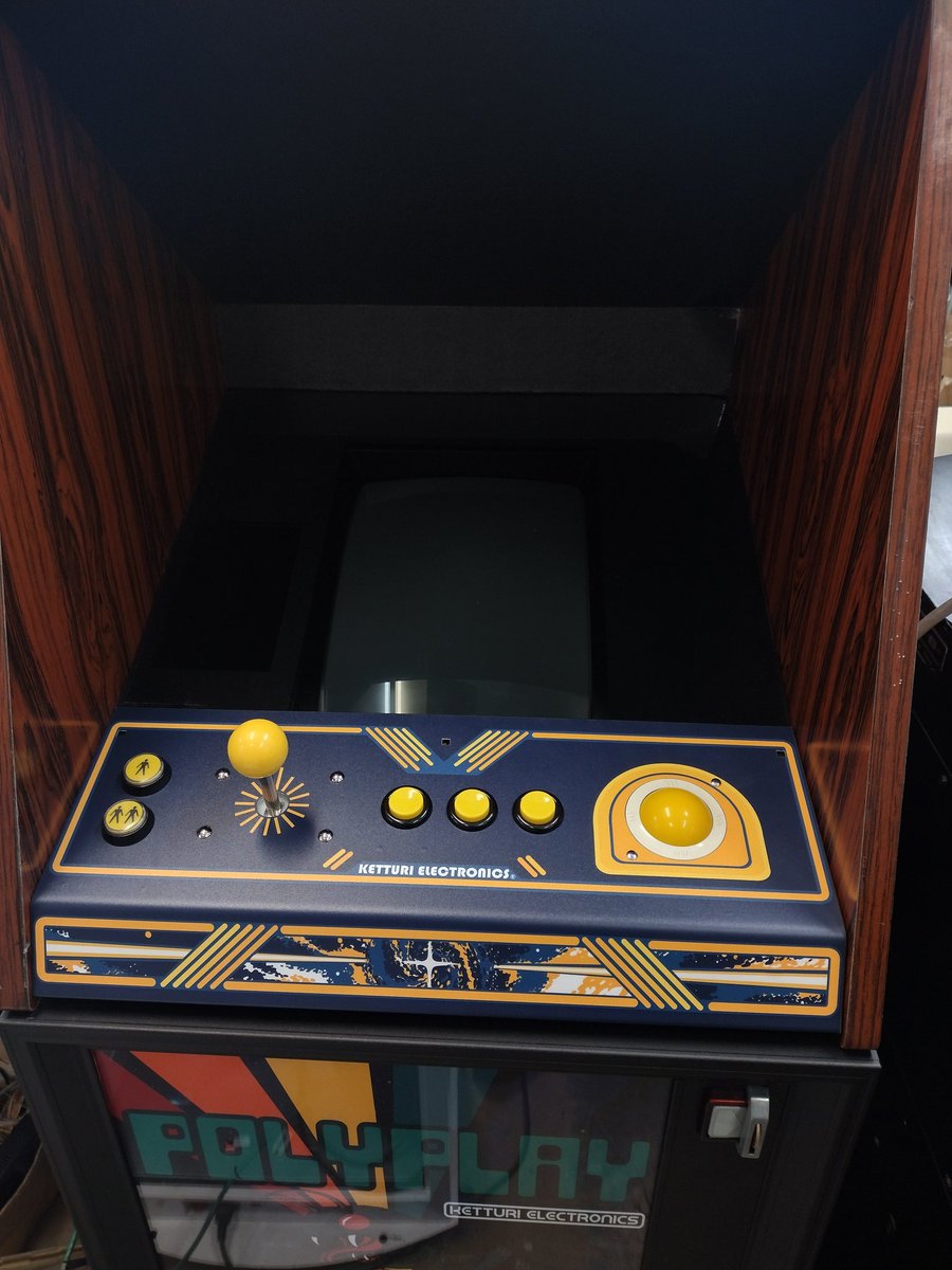 New custom control panel for my arcade machine finally arrived!