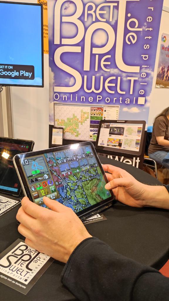 #Funkenschlag auf der #spiel23essen  jetzt als App für iOS und Android #brettspielwelt #2f