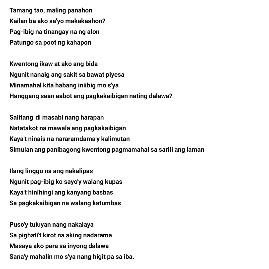 “ maling pagkakataon ”
— 
✍️ : madi