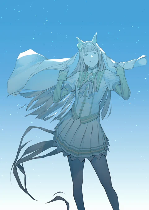 いつもと違う感じの塗りで #ウマ娘 #サイレンススズカ