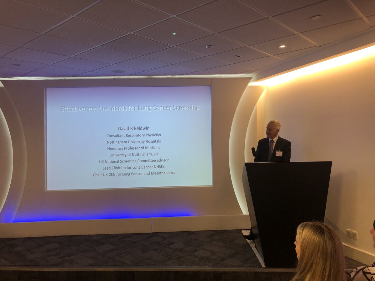 BTOGORG's tweet photo. @DRBLUNGS ends our 1st session speaking about standards for a future UK national screening
programme - outputs from the NSC standards committee. #LCScreeningUpdate
After the break, we have separate tracks for clinicians and practitioners, a good chance to visit our exhibition https://t.co/UTqI8y7Nj1