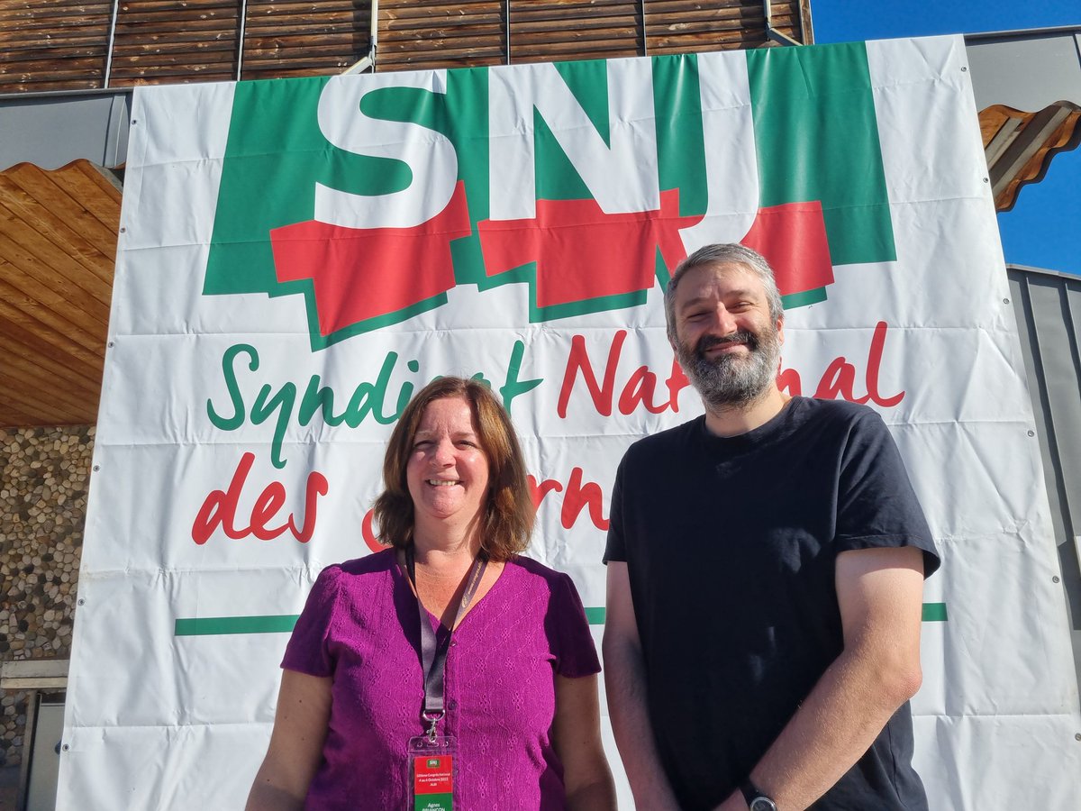 Un duo à la tête du syndicat ! 

Agnès Briançon et Antoine Chuzeville sont depuis ce matin nos deux co-secrétaires généraux, au sein d'une collégialite de cinq SG, désignés ce matin par le bureau national élu hier soir 
👏👏👏 
<a href="/agnesbriancon/">Agnès Briançon</a> <a href="/TChuzeciudad/">A Chuzeville</a>