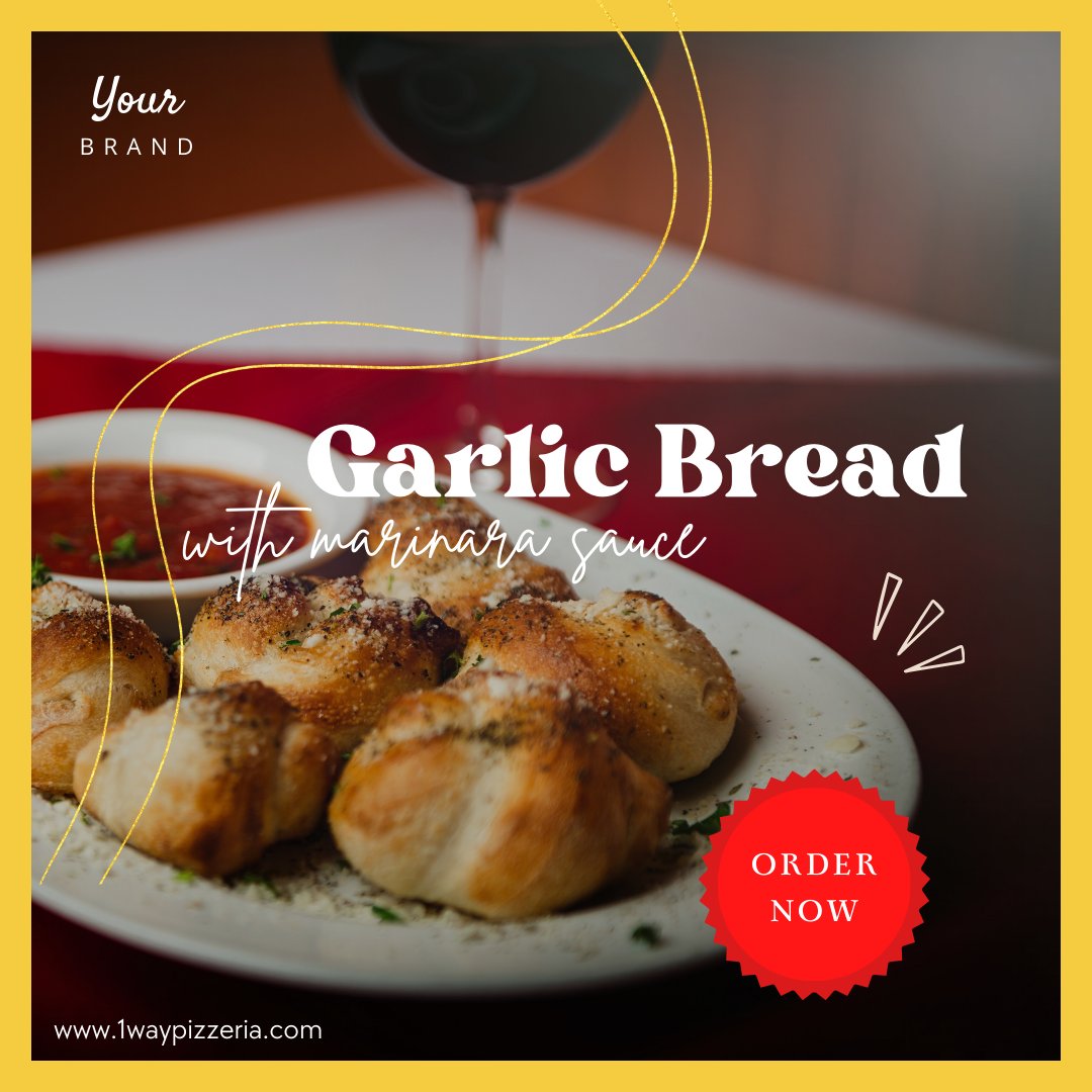 It's all about that garlic bread life. Get your taste buds ready for a flavor explosion!

-
-
-
Order Now
1waypizzeria.com
#GarlicBread #HomemadeGoodness #ButteryDelight #GarlicBreadLife #FlavorExplosion #BreadLovers #FreshlyBaked #GarlicBreadHeaven #Mouthwatering
