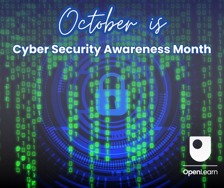 OUFreeLearning's tweet image. October is #CyberSecurityAwarenessMonth.
Check out the #cybersecurity and #safecomputing content on OpenLearn... from #password management to learning from learning from major cyber security incidents:
ow.ly/P8iT50PToXp