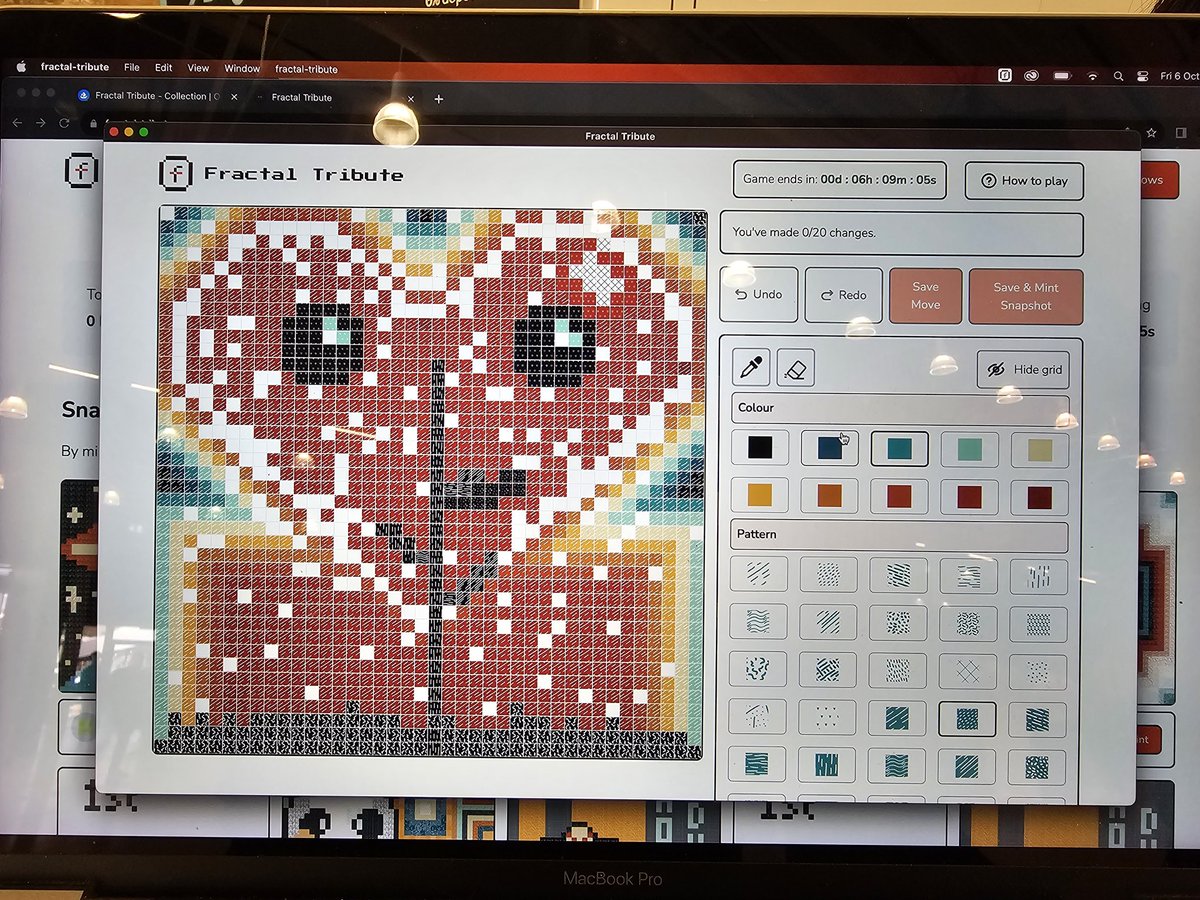 Game play continuing on #FractalTribute You can mint your favorite NFT on opensea.io/collection/fra… There's only 6 hours left to go if you are one of the creators of these time-limited open editions. #nft #cryptoart