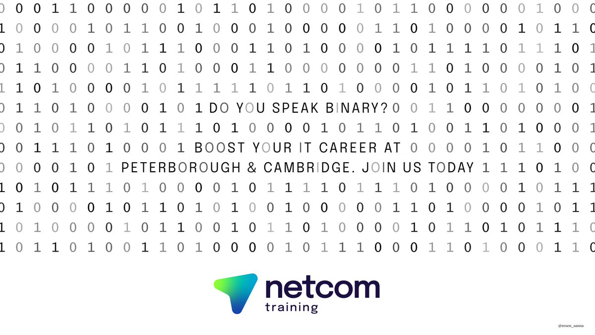 One Minute Brief of the Day: Create posters to promote
<a href="/Netcom_Training/">Netcom Training</a>’s Cyber &amp; IT courses in Peterborough + Cambridge to generate interest among potential students #1MinuteWithNetcom <a href="/OneMinuteBriefs/">One Minute Briefs ⏱️</a>
