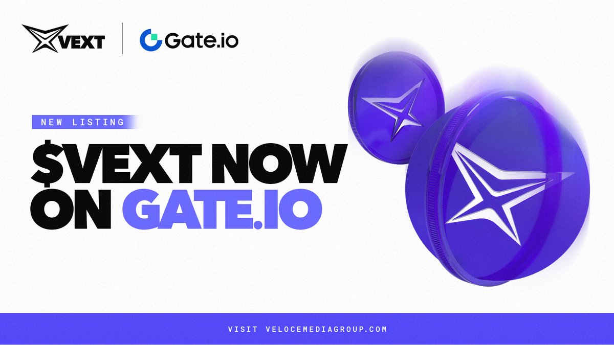 📈 Exciting news! $VEXT is now available on @gate_io

🌐 Trade seamlessly and join the growing VEXT community! 
👉 More info here: bit.ly/48yRXSi

#VEXT #Web3