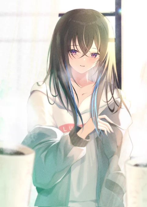 #一ノ瀬の絵朝は少し寒い 