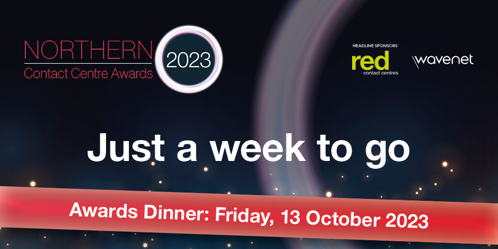 NorthernCCF's tweet photo. Only 1 Week to Go! We're officially one week away from the event of the year! The countdown is on, and the anticipation is growing.

#NorthernContactCentreAwards • Sponsored by @RedRecruitment1 and @WavenetUK https://t.co/BAWhAOGXiF