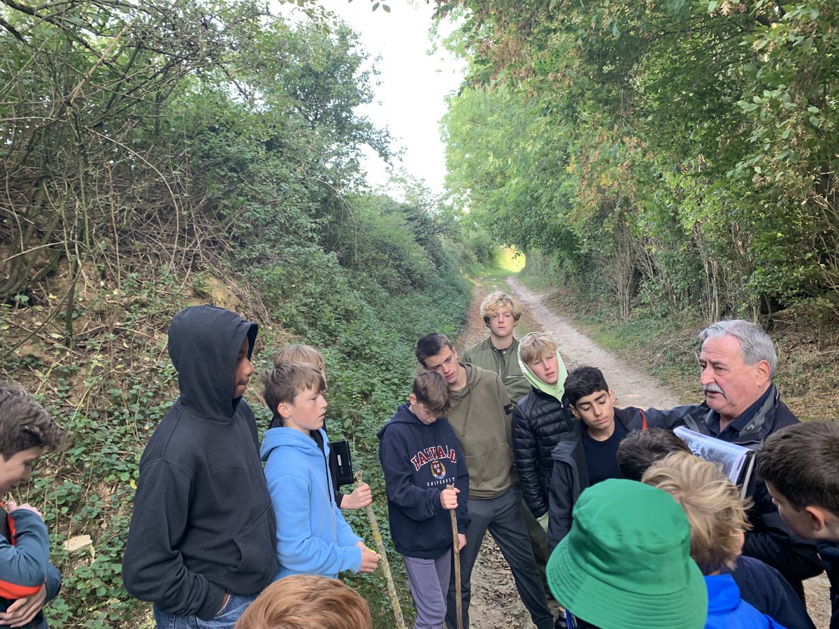 ReedsRev's tweet photo. Immersive experiences you just can’t get in the classroom. Standing in the sunken lane really brings the Somme offensive to life. https://t.co/trisox7YmK
