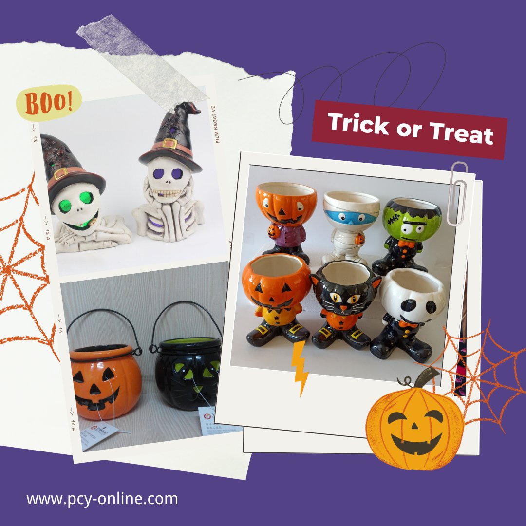 Getting spooky here! Visit our online showroom for Halloween decor inspiration!! 🍂🎃💀👻

Register to visit by the bio link

#halloween #halloweendecorations #gardendecor #trickortreat #wholesalehomedecor #holiday #seasonaldecor #ceramics #resin #candyholder #gift #onlinefair