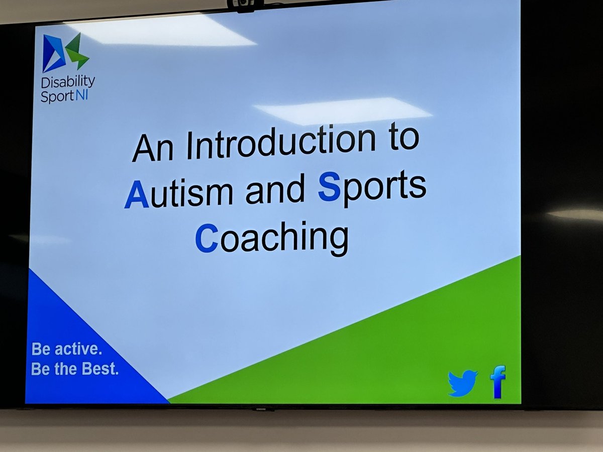 Big thank you to <a href="/sported_NI/">Sported NI</a> and <a href="/DSNIofficial/">Disability Sport NI</a> for an excellent workshop last night —so much learning to take back to our club!