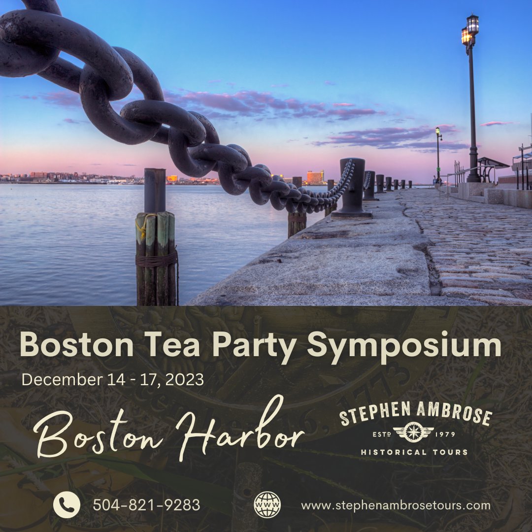 History comes alive at the 250th Boston Tea Party Symposium! 📖🔍 Dive deep into the events that shaped our nation. Join us for a weekend of enlightenment. ☕🗽 #TeaParty250th #LivingHistory #SAHT #1HistoryTourCompany ow.ly/A5TA50PSH3Q