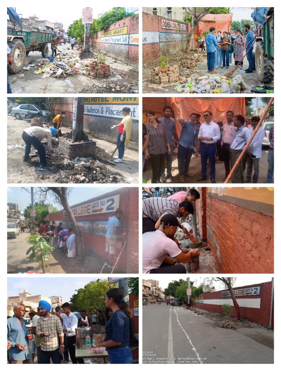 McJalandhar's tweet image. 26th August, we fixed the GVP point in Jalandhar at the backside of Doaba College with the support of young students of Eco Club of Doaba College, the Sanitation team of MC Jalandhar, local people &amp;amp; the ward representative team
.#IndianSwachhataLeague #YouthVsGarbage #pmidc