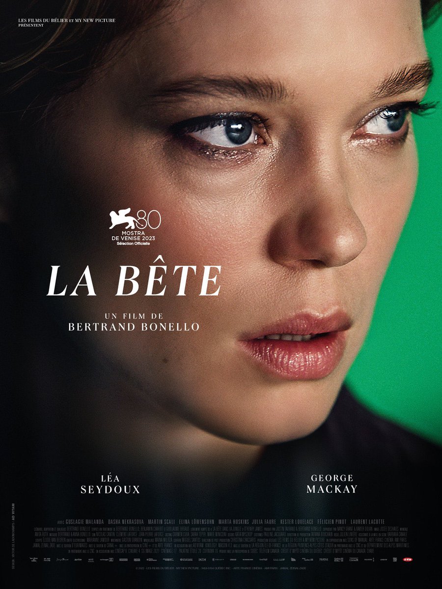 SionJerome's tweet photo. 🎬❤️ Le film de Bertrand Bonello
LA BÊTE vu au festival d’#Auch «Indépendance et création» est 1 véritable claque 
cinématographique qui ne laissera personne, publics &amp; critiques, indifférent.
Esthétique, maîtrise, interprétation &amp; bande son,
Tout y est exigeant,sensible &amp; réussi https://t.co/Hd40I337eD