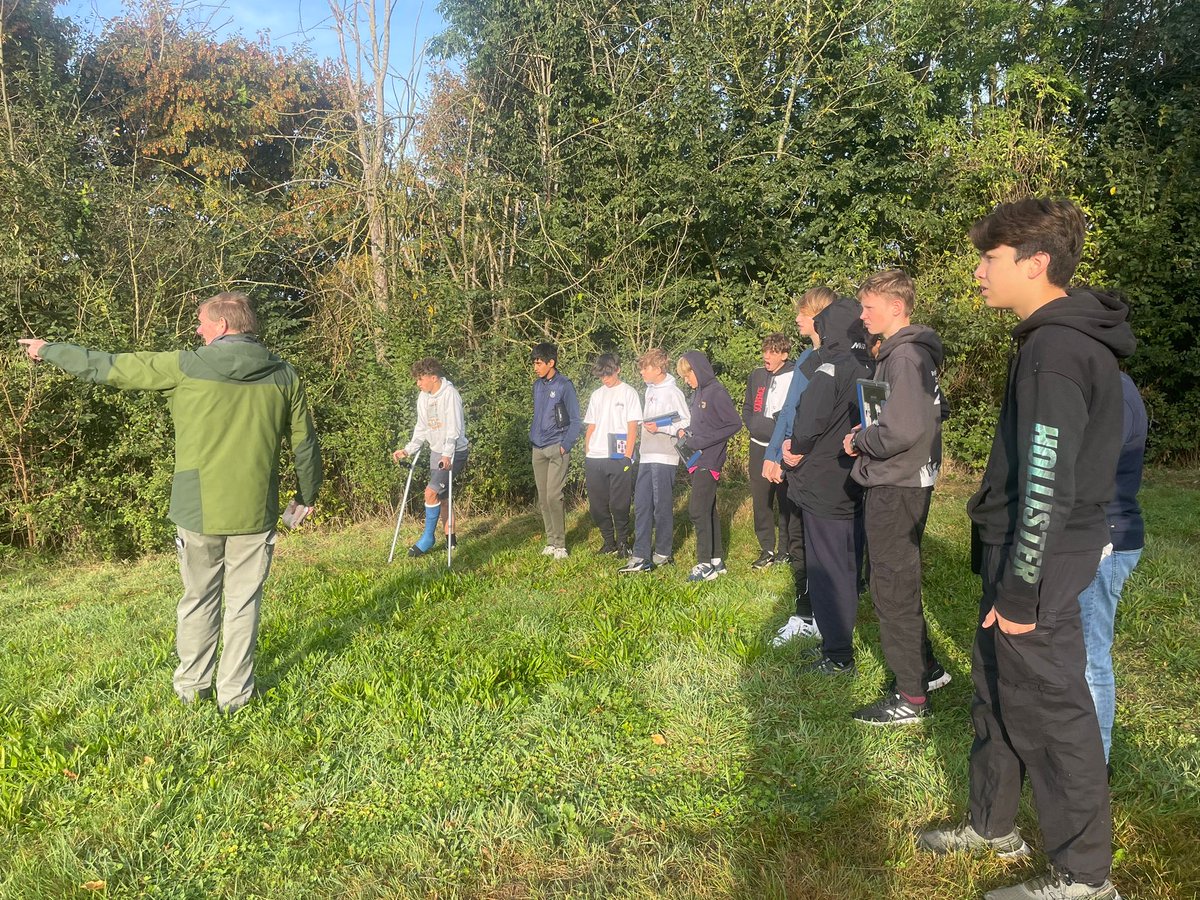 ReedsRev's tweet photo. Outside classroom is proving a success for 3rd form as they learn about the Somme. iPads are out in the bus to record and reflect. https://t.co/EDs21nr8ph