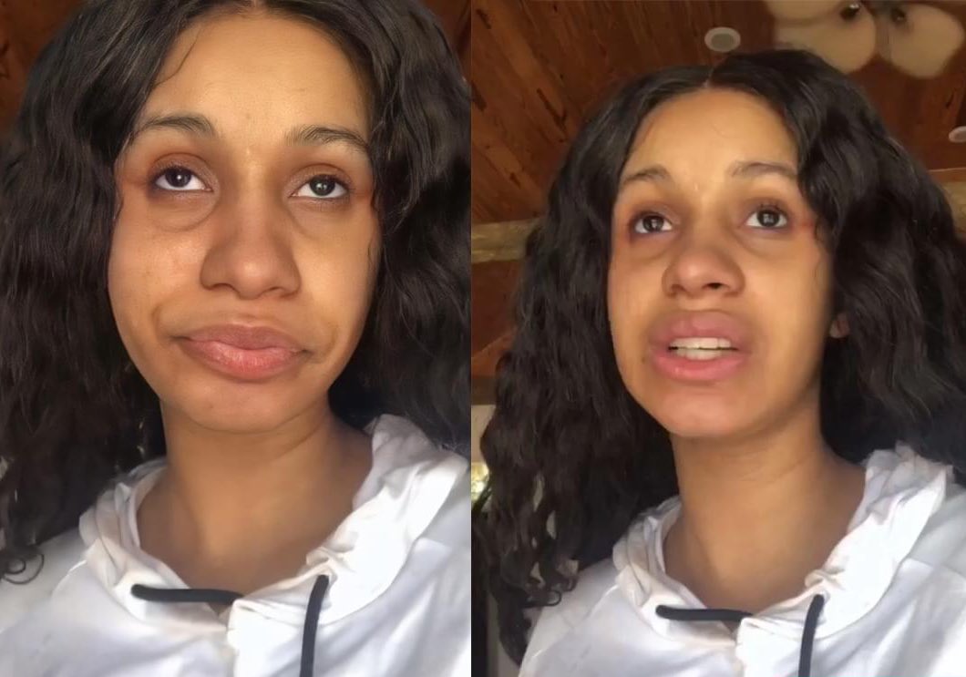 Cardi B without makeup is a 3/10 at best