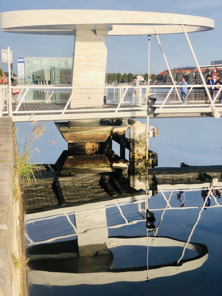 LHsansfiltre's tweet photo. Il n’y a pas que la nouvelle passerelle Bassin Paul Vatine 😍👏 l’autre est très jolie aussi au ☀️ 😍😍👏
Port Vauban 
#lehavre #passerelle #port #lesdocks #quai #embankment #bridge #reflets #eau #soleil #lehavresansfiltre #vauban #portvauban #octobre #blanc #acier #cables https://t.co/Sm0kj05avi