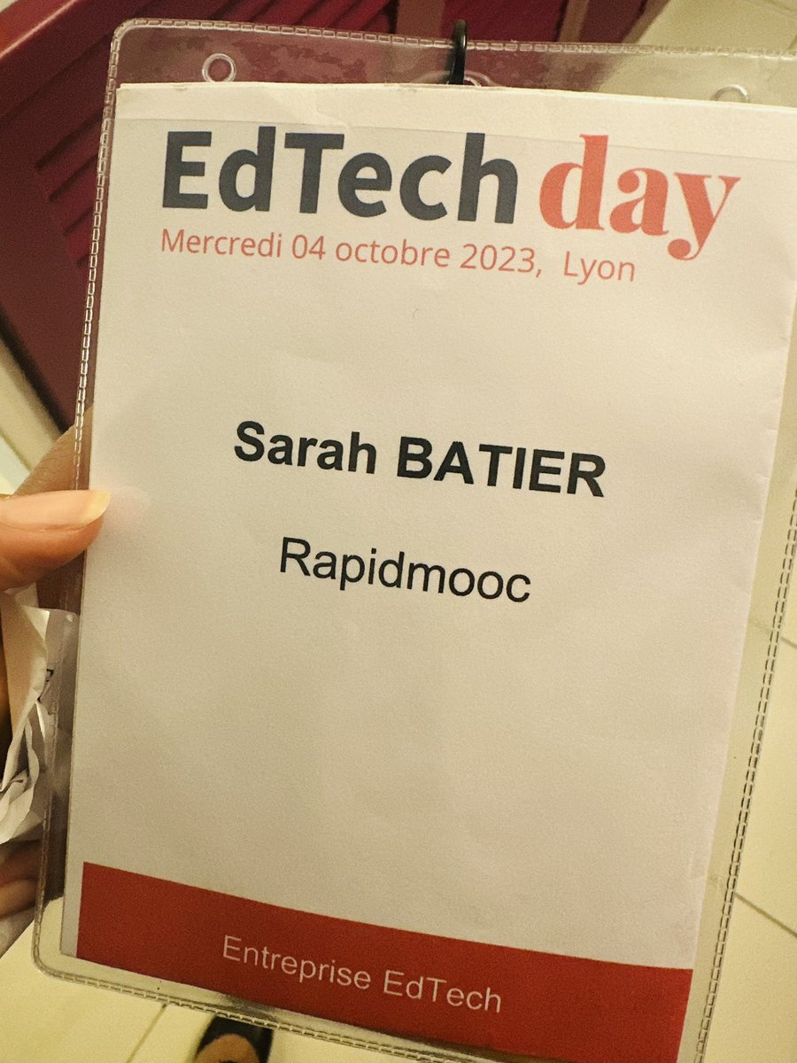 Akremisss's tweet photo. Journée #EdTechlyon 04/10 https://t.co/Kw3A4jCAPH