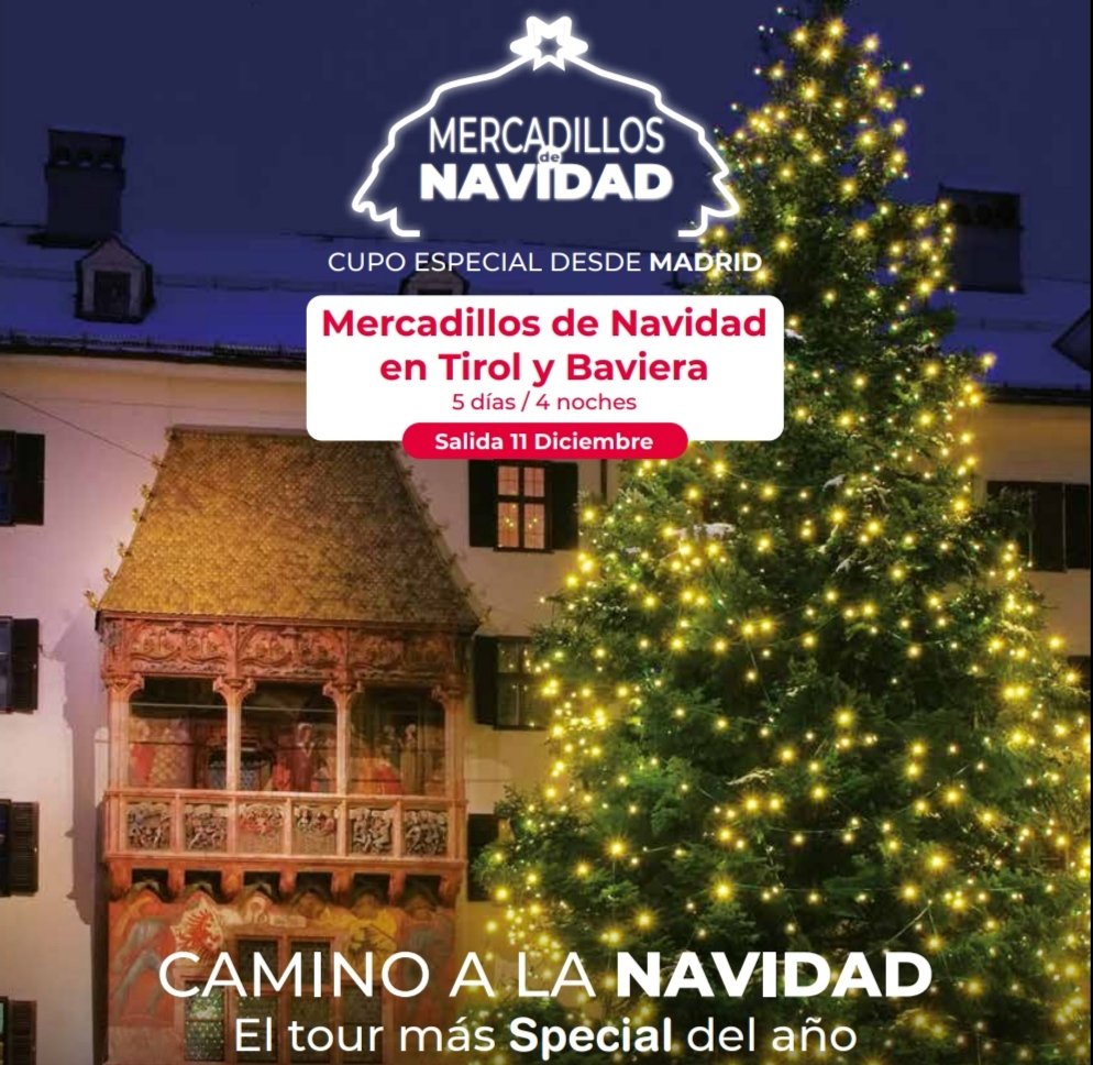 ✈️ OFERTA #GOINGTRAVEL

🇩🇪 Baviera
🇩🇪 Tirol
📅 11 - 15 Diciembre

Descubre la belleza de la #EuropaCentral con un maravilloso viaje en tierras alemanas. ¡TE ESPERAMOS!

ℹ️ Más información
📞 931426050
🌐 Goingtravel.com

#Tirol #Holidays #Baviera #Vacaciones