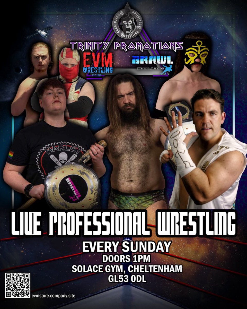UWR_Online's tweet photo. Live wrestling 
This Sunday 
1pm 
£5 https://t.co/T7IimGes8T