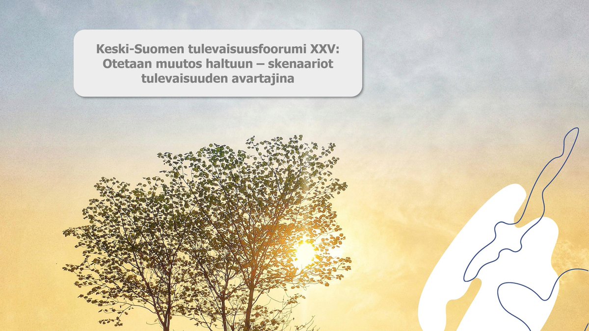 Miksi vaihtoehtoisten tulevaisuuksien ymmärtäminen on tärkeää? Entä miten otamme muutosta haltuun skenaarioiden avulla? Tule osallistumaan Keski-Suomen tulevaisuusfoorumiin 15.11.2023 klo 12-15.30. Ohjelma ja ilmoittautuminen: info.keskisuomi.fi/tulevaisuusfoo…

#kstulevaisuus #ennakointi