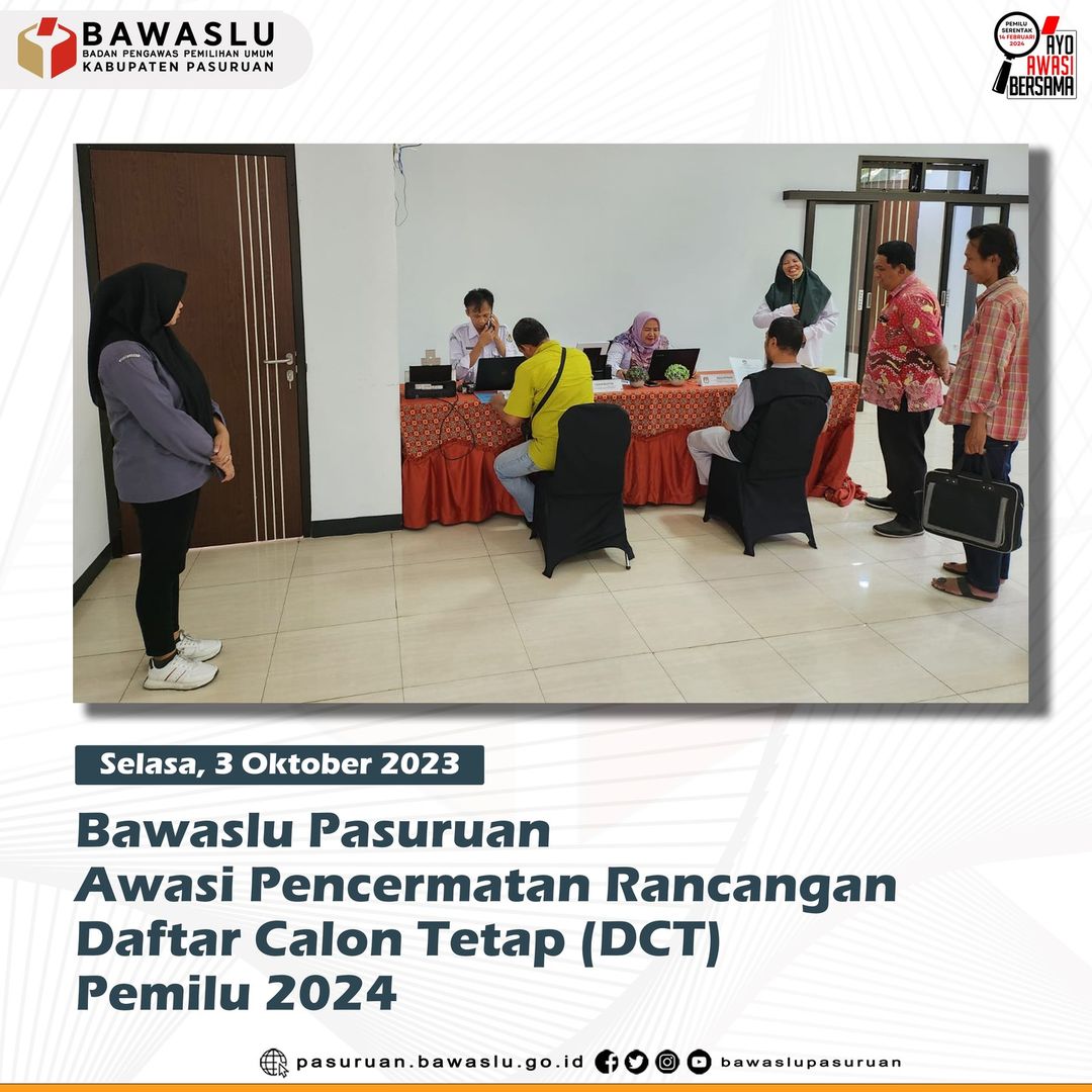 #bawaslu #bawaslujatim #bawaslukabpasuruan #ayoawasibersama #cegahawasitindak #ondspotbawaslukabpasuruan