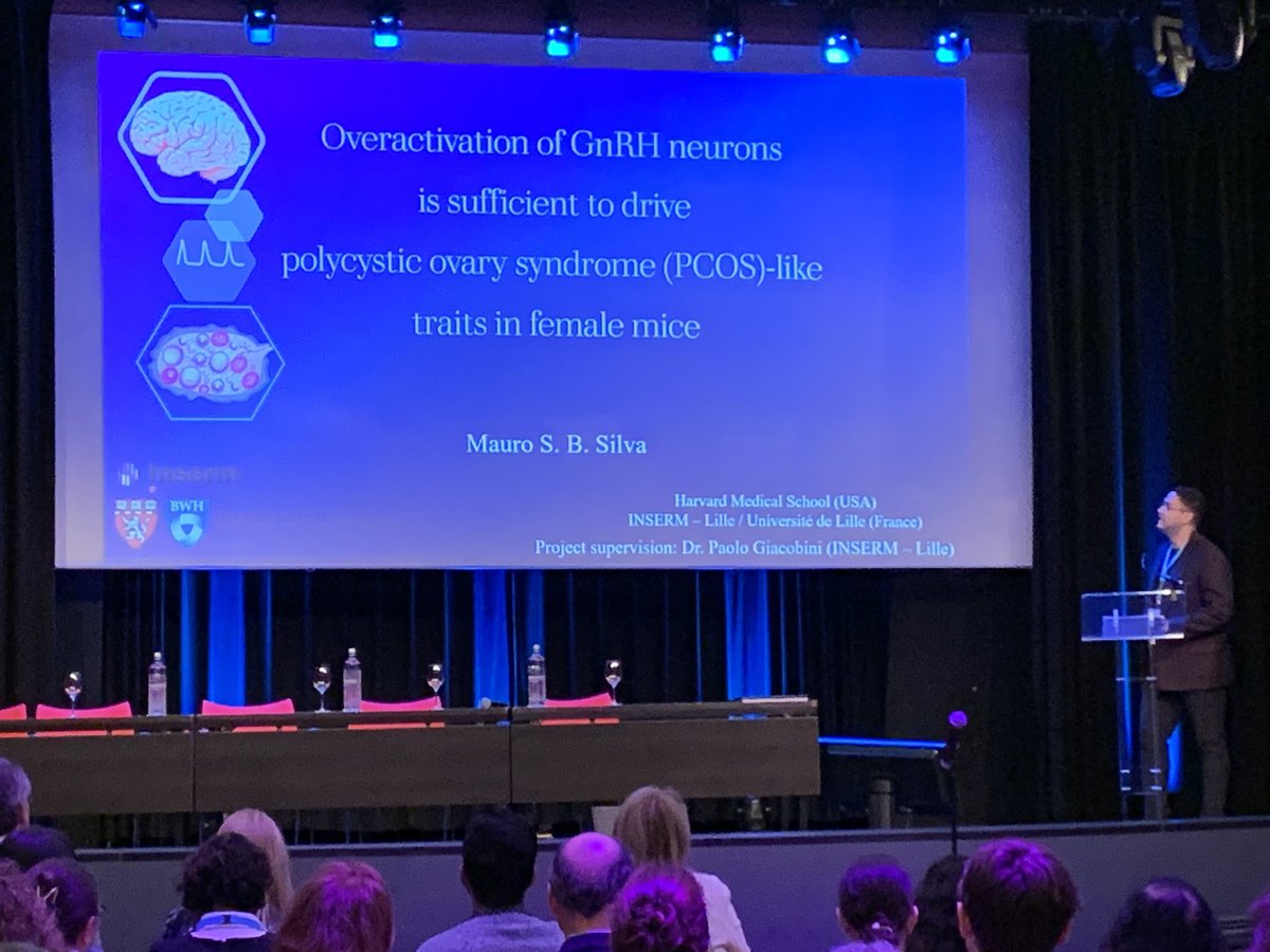 The recipient of the #AEPCOS2023 “Azziz-Baumgartner Family Early
Career Investigator Travel
Award” 🏆 @SilvaNeuroendo 👏👏👏

🏅 Overactivation of GnRH Neurons is Sufficient to Promote #PCOS-like
Cardinal Traits in Female Mice

Congratulations!