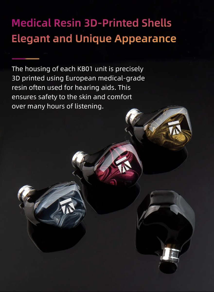 TimeAudio_AE's tweet photo. 🌟新製品登場🌟
﹤KBEAR KB01>
‒‒‒‒‒‒‒‒‒‒‒‒‒‒‒‒‒‒‒‒‒‒‒‒‒
🧩ベリリウムコート振動板
🧩樹脂筐体
🧩3Dプリントプロセス
🛍 購入&クーポン
https://t.co/jVNF1WwlHu
#KBEAR #KB01 #Earphones #IEM #イヤホン #Hybrid #HiFi #Audio #Music https://t.co/7vwPYHgwFN