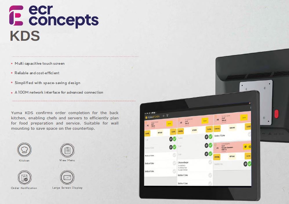 LtdEcr's tweet photo. For order preparation in your kitchen we have our touch screen KDS solution https://t.co/ZhBIT9EN9H