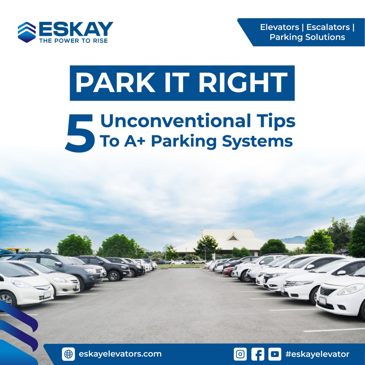 Parking systems giving you a headache? 

Eskay Elevators delivers seamless solutions for stress-free parking experiences.

tinyurl.com/mrxmrrks

#EskayElevators #ParkingSolutions  #SmartParking #EfficientParking #ParkingManagement #SeamlessParking #InnovationInParking