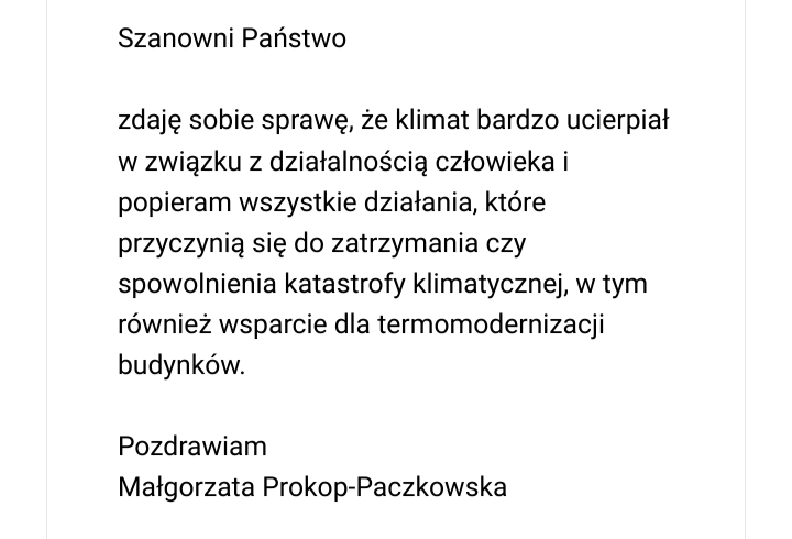 xr_warszawa's tweet photo. Czy, jako członkini Parlamentu, będziesz wspierała programy termomodernizacji domów w Polsce? 
Odpowiedzieli TAK✅
@M_Prokop_P @PolaMatysiak @AM_Zukowska @m_gdula @_mkonieczny @K_Smiszek @WandaNowicka

Cicho siedzą 🙊 @PL_2050 @nowePSL @KO_Obywatelska @pisorgpl 

☎️@ekowyborca https://t.co/eoYXiuYToG