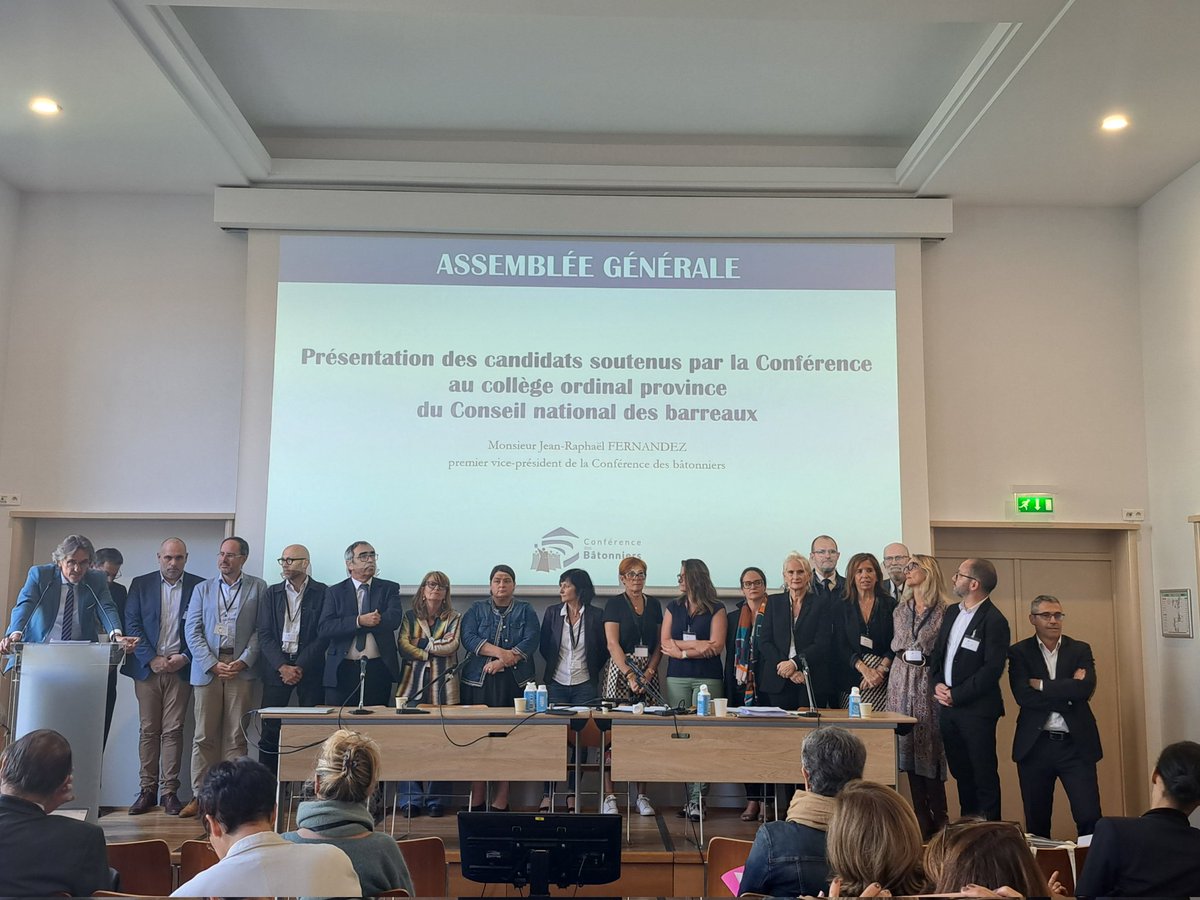 Présentation des #candidates et #candidats à l'élection du collège ordinal du CNB, soutenus par la <a href="/Conf_Batonniers/">ConférenceBâtonniers</a> !