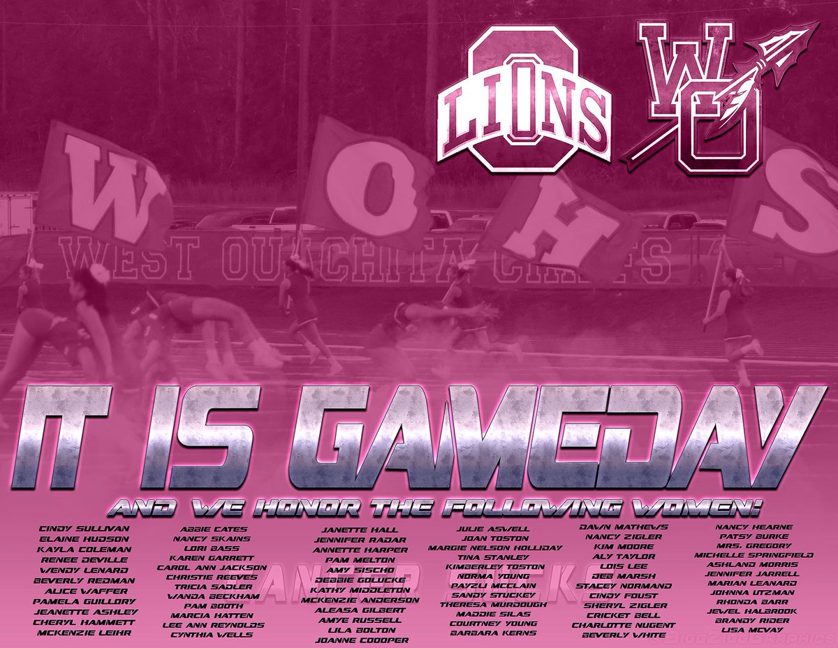 This one is for you moms, aunts, grandmothers, cousins, sisters, coworkers and friends who are lining up or had to line up across from cancer. We are extremely thankful and proud to have so many role models to look up to as we look at the names listed below. 
Now, IT’S GAMEDAY!