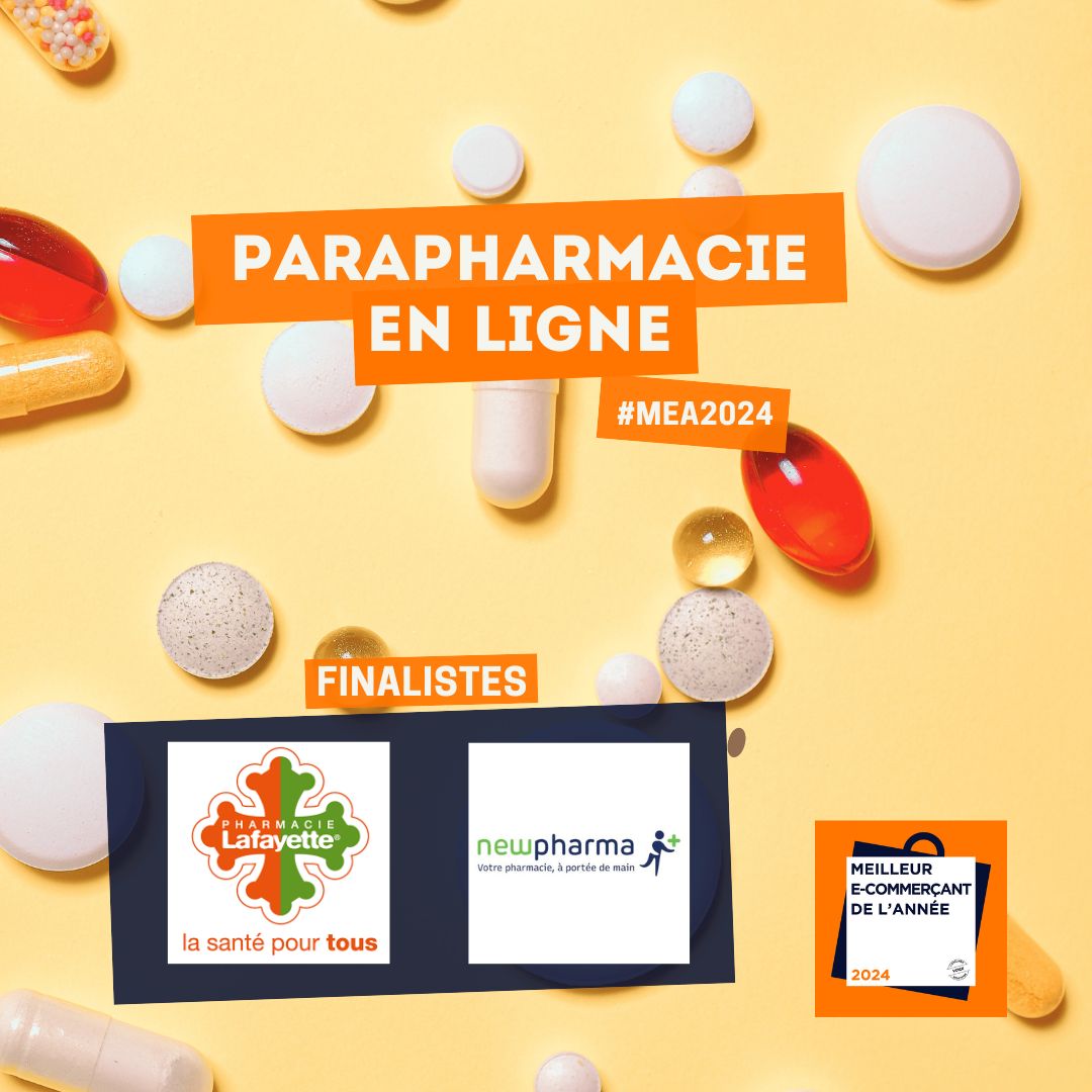 Pour vos produits de #parapharmacie, vous avez désigné <a href="/Newfarma/">balfredo_trejo</a> et @pharmacielafayette comme finalistes du Trophée Meilleur E-commerçant de l’année 2024 ! Quelle enseigne sera lauréate ? Réponse mercredi prochain !

#MCM2024 #MEA2024 #parapharmacie