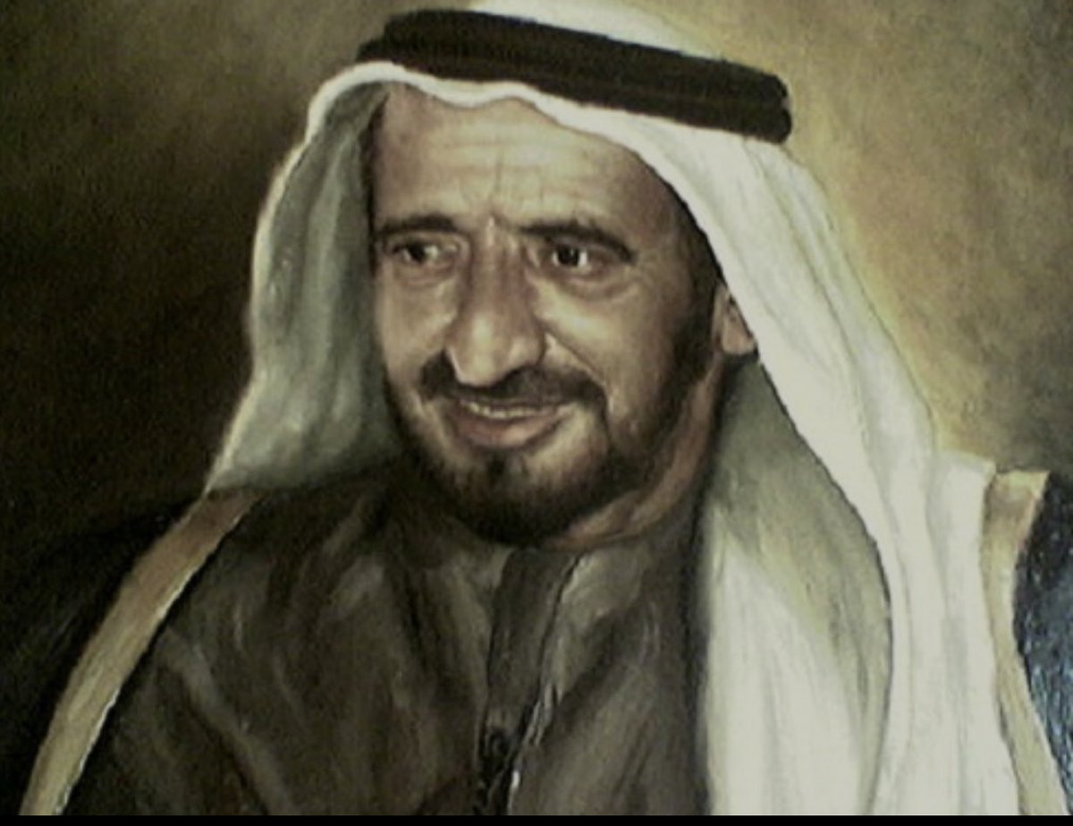 ذكرى وفاة الشيخ راشد بن سعيد آل مكتوم رحمه الله مؤسس نهضة دبي ،كان هو الاب والمدرسة والنهج الناجح لكل مواطن 🙏🏻